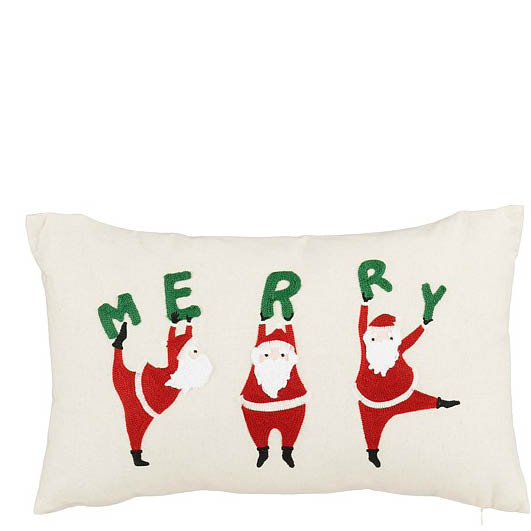 Coussin pere noël blanc