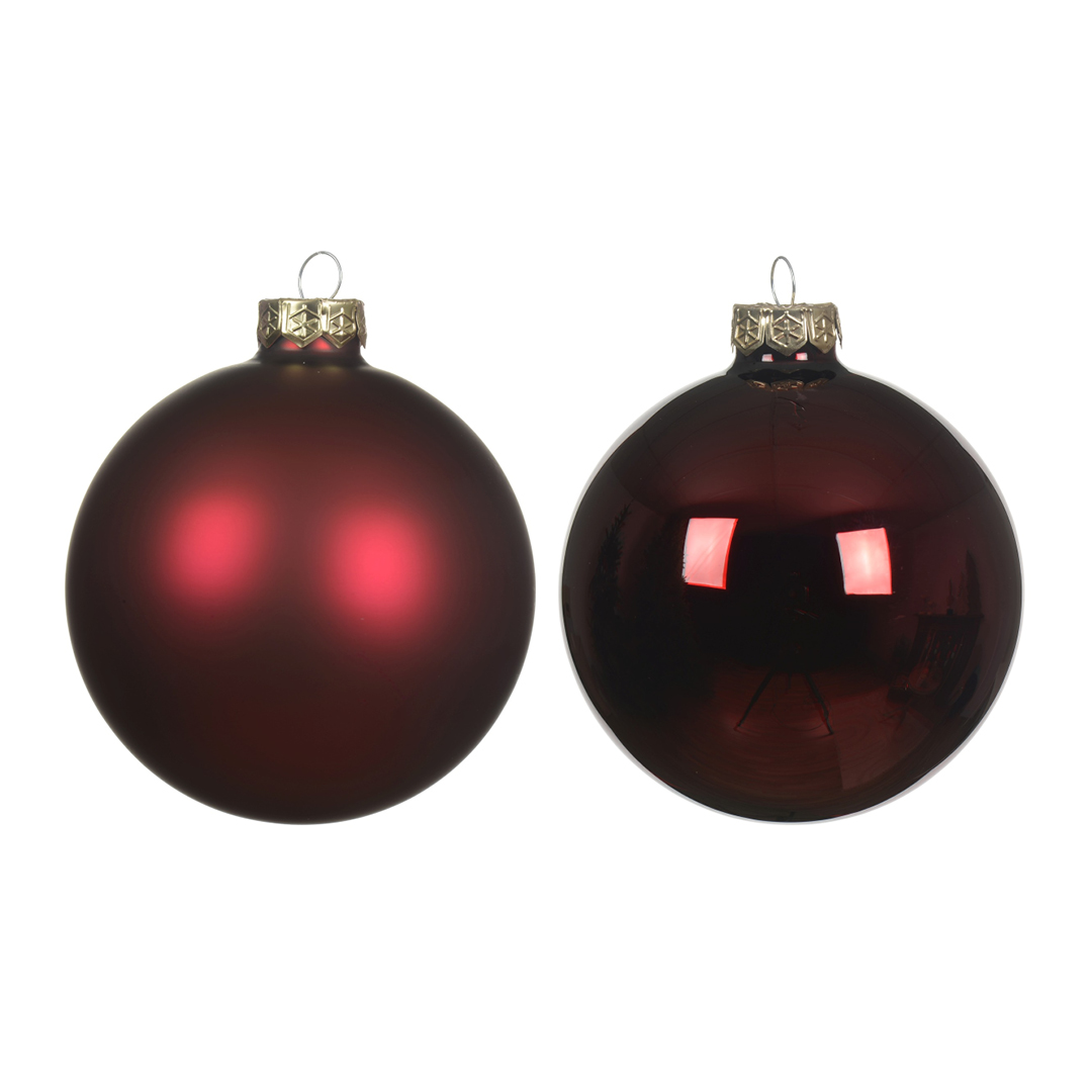 Boules verre brillant, mat mix
