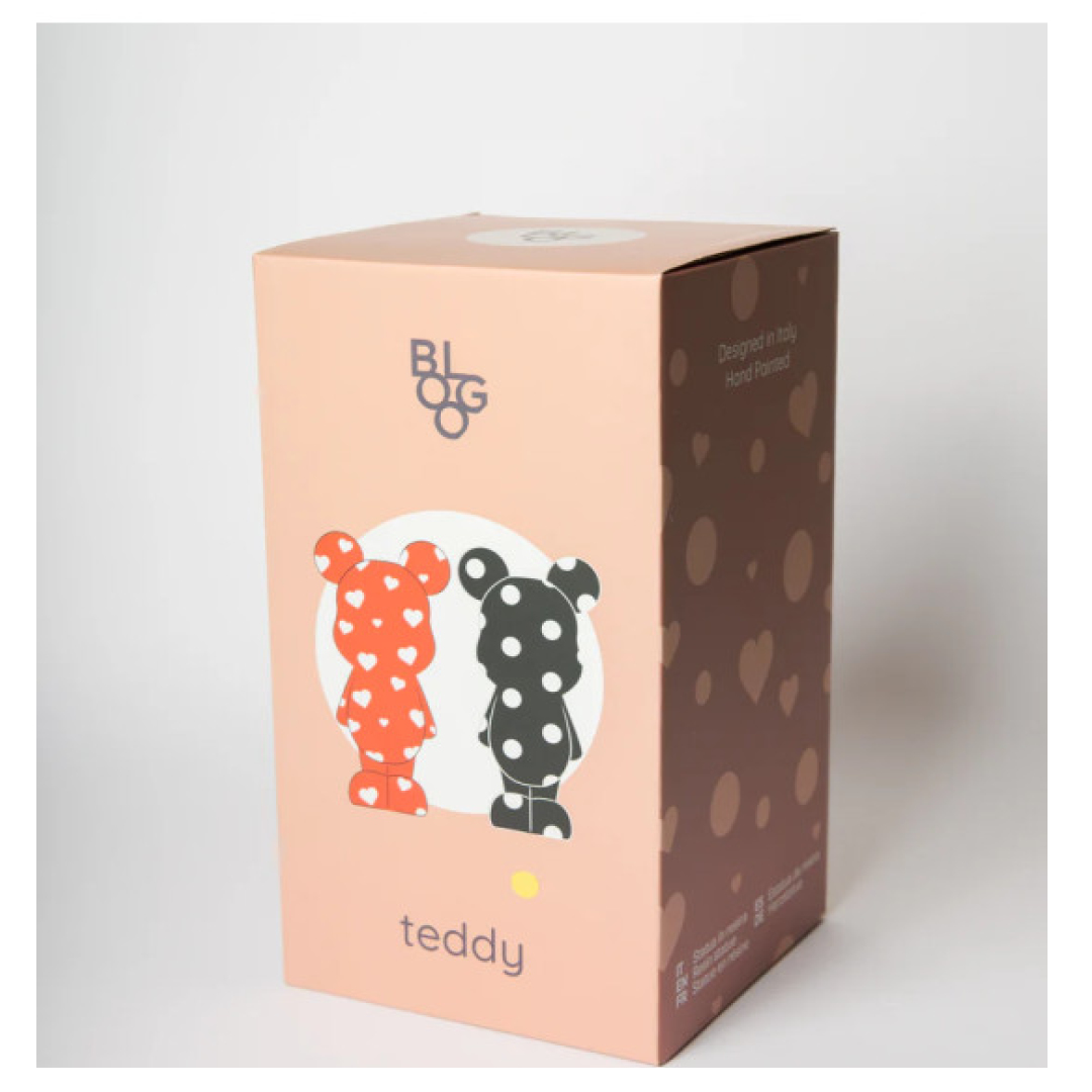 Money Bank Teddy Small Red 24cm