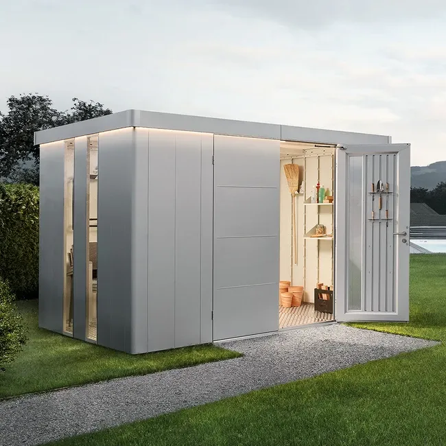 Abri de jardin contemporain Biohort Neo au Luxembourg