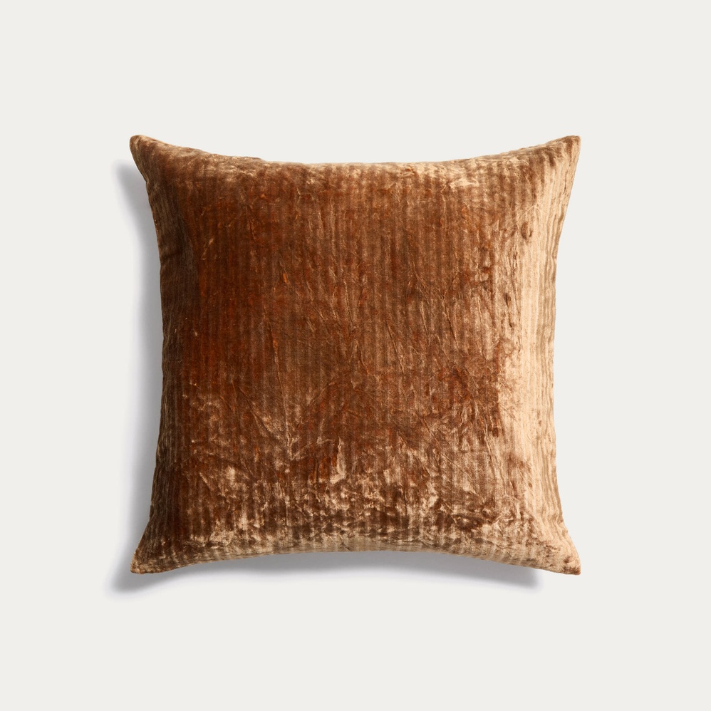 Housse de coussin Caril - Jaune moutarde