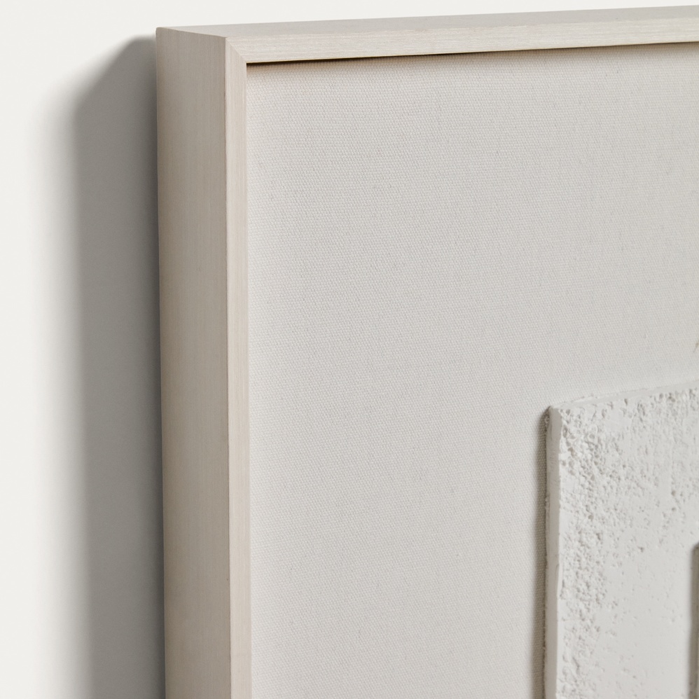 Tableau abstrait blanc Gadir