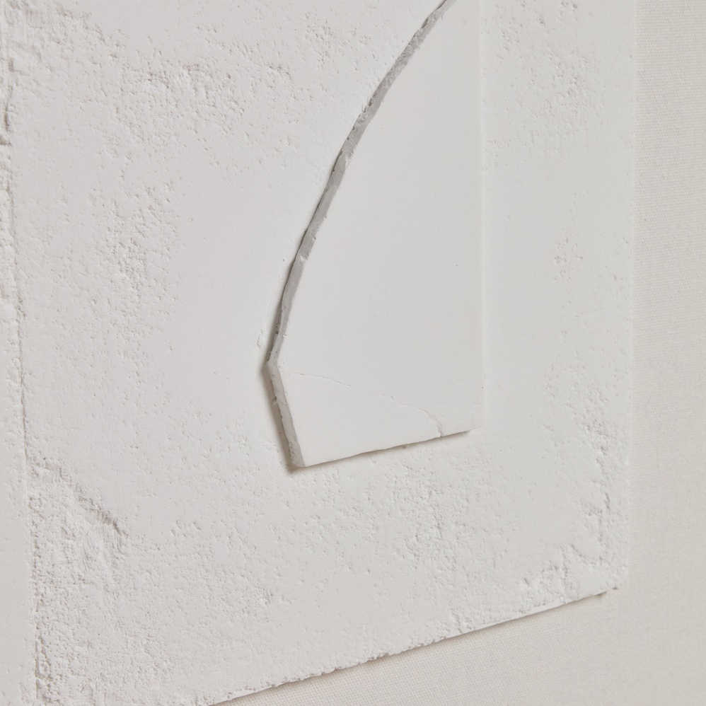 Tableau abstrait blanc Gadir
