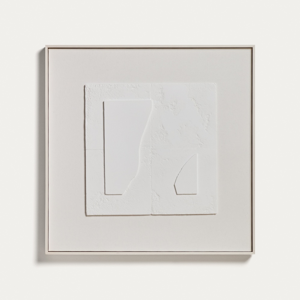 Tableau abstrait blanc Gadir