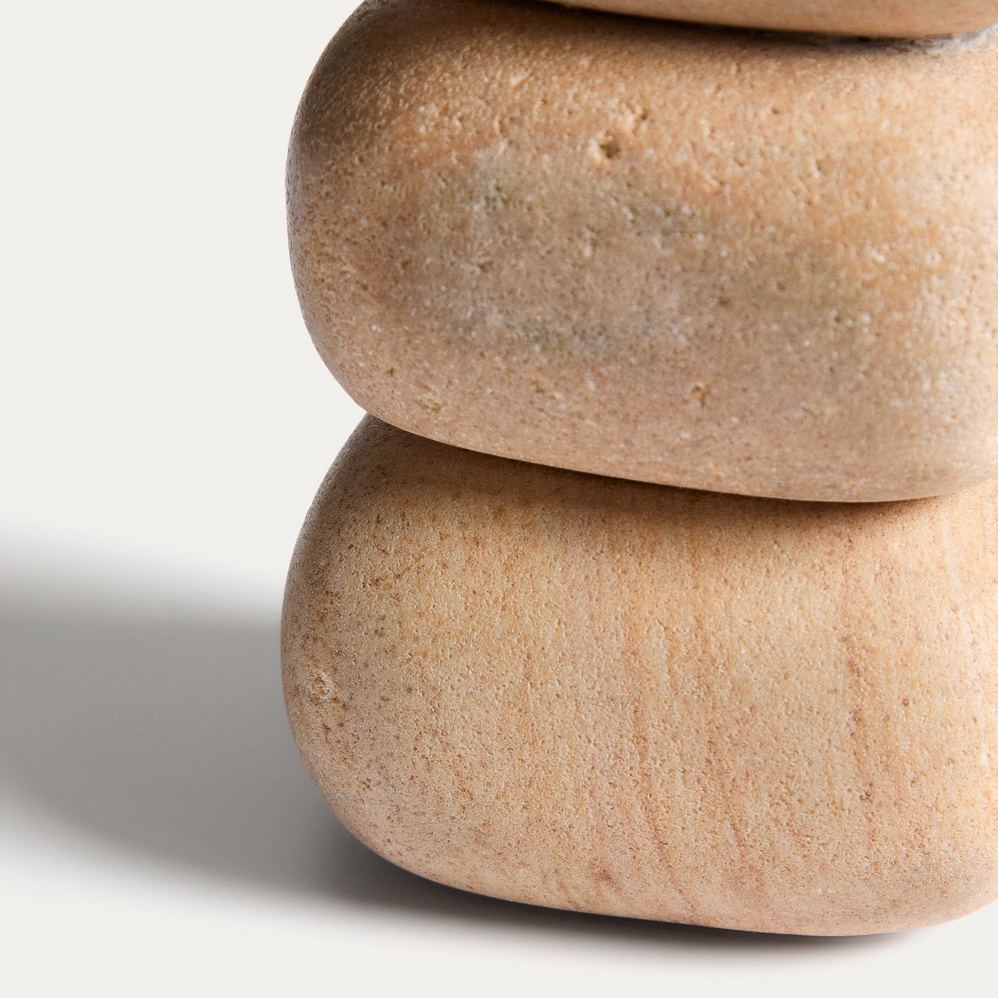 Liren Candlestick - 11cm - Beige