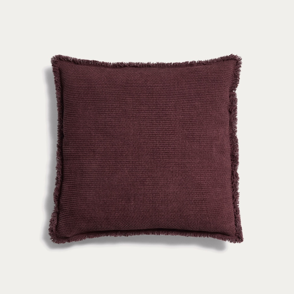 Housse de coussin Meral - Marron chocolat
