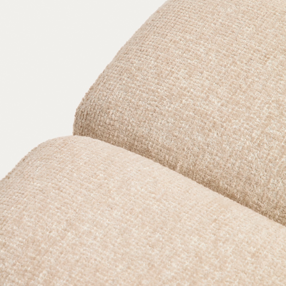 Nedilo Pouf/Fusshocker - Quadratisch - Beige