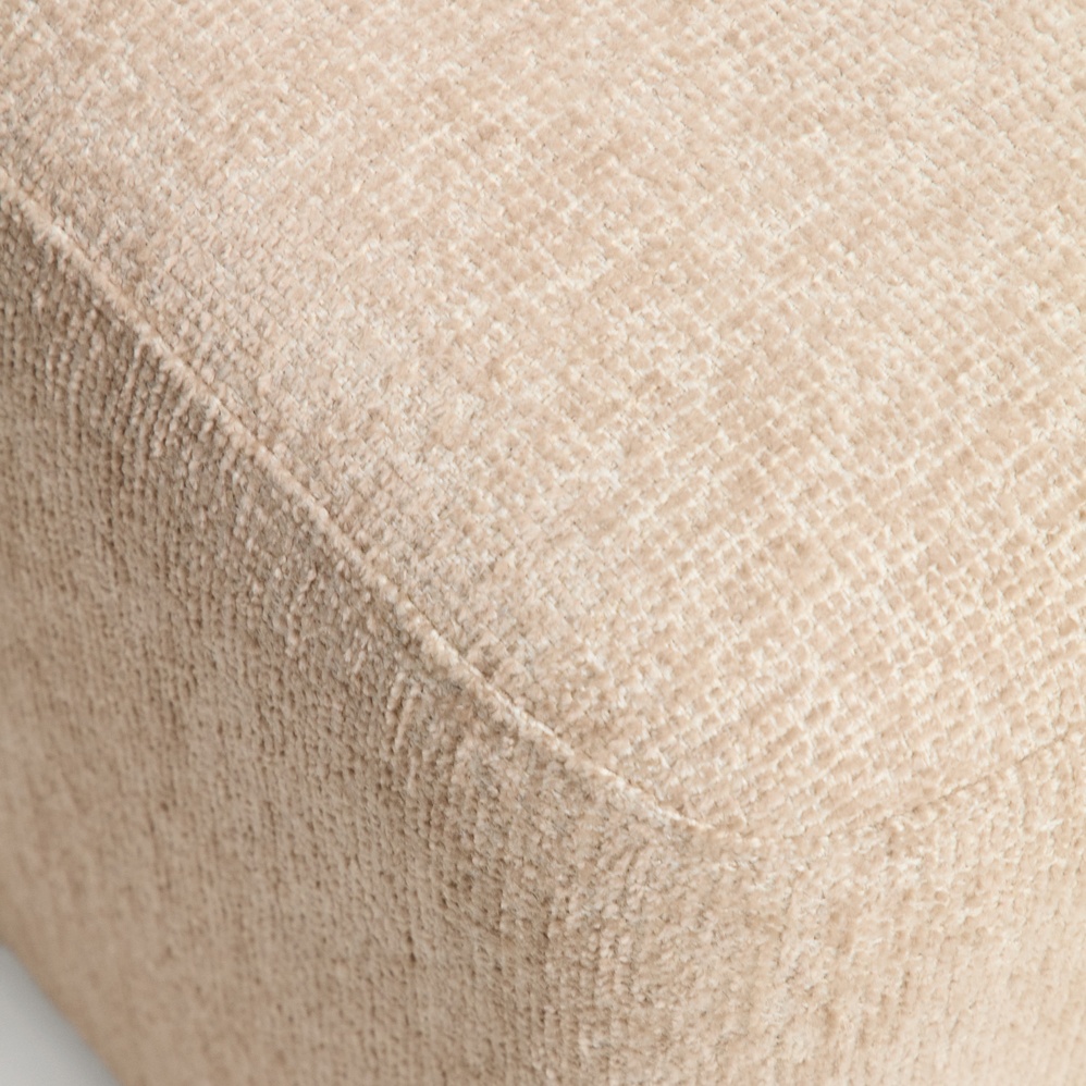 Nedilo Pouf/Fusshocker - Quadratisch - Beige