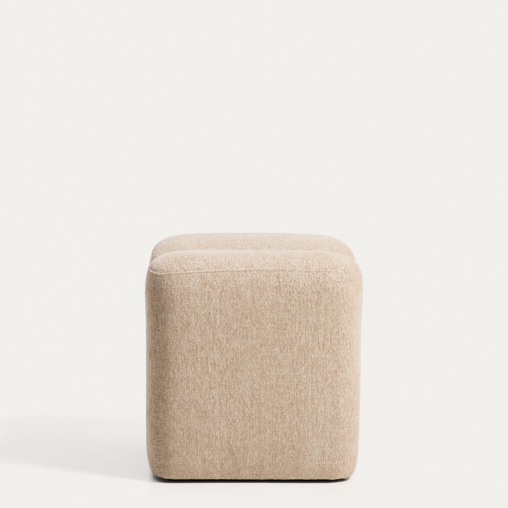 Nedilo Pouf/Fusshocker - Quadratisch - Beige