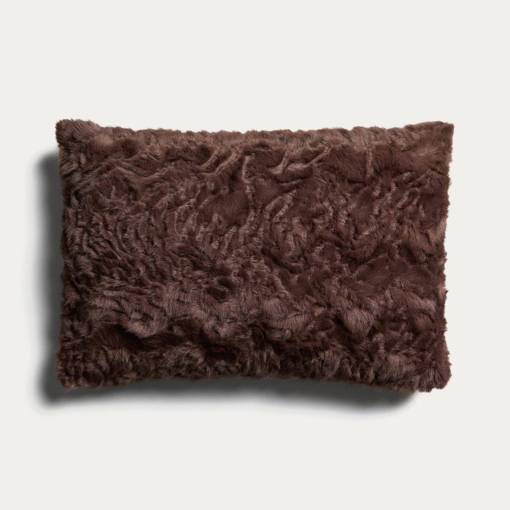 Housse de coussin Oruma - Brun chocolat