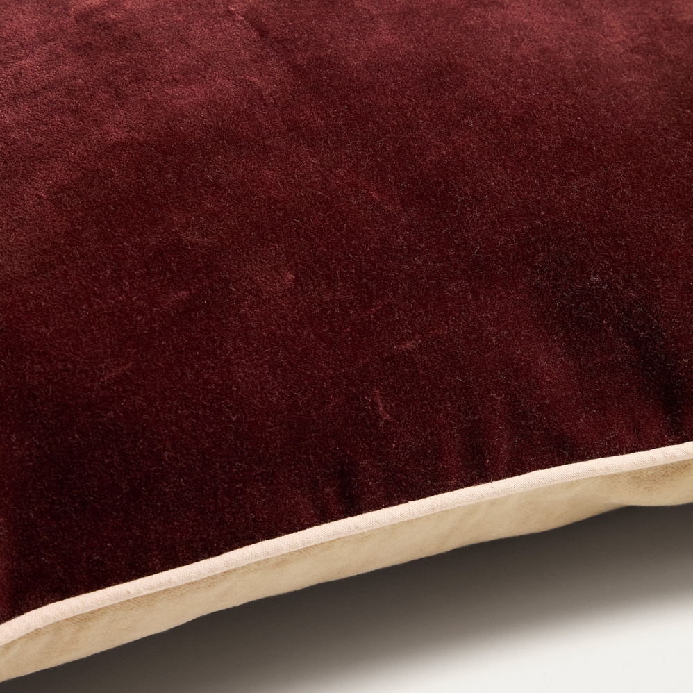 Housse de coussin Ovelin - Marron/Ecru