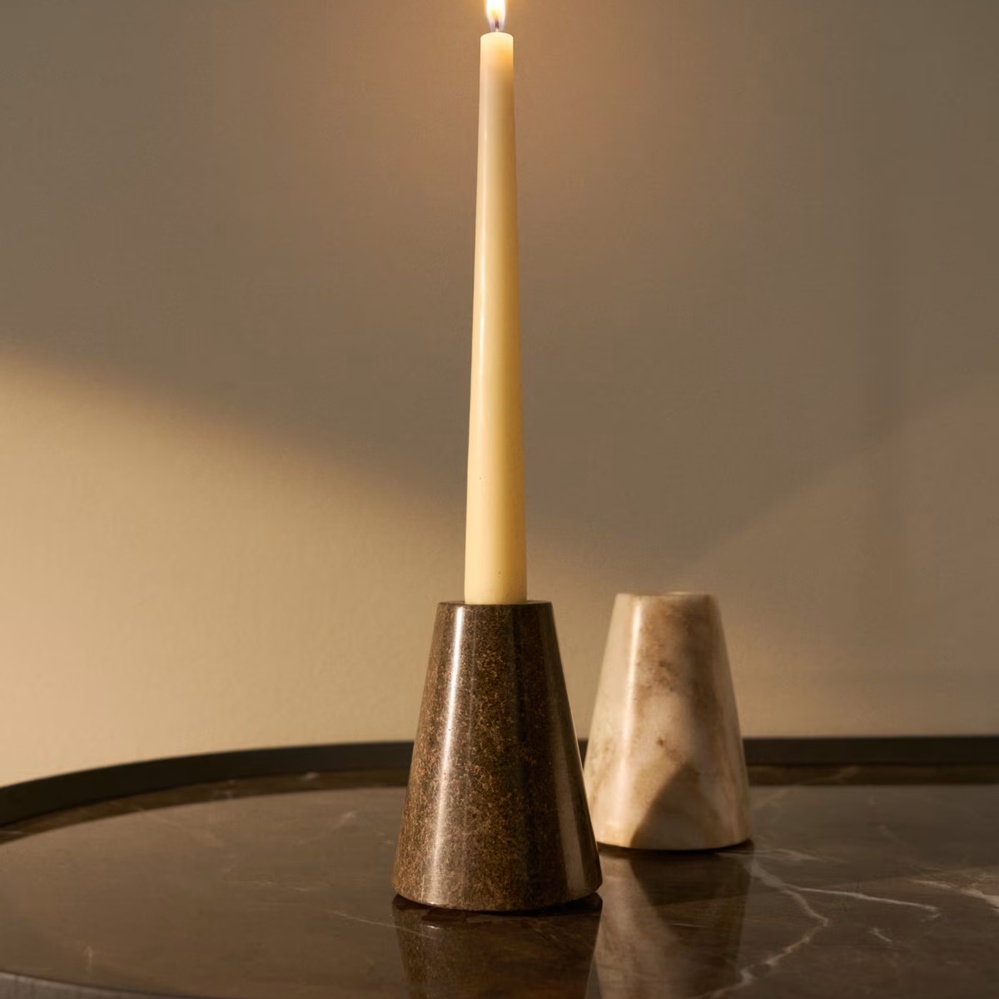 Trevia Candlestick - Green