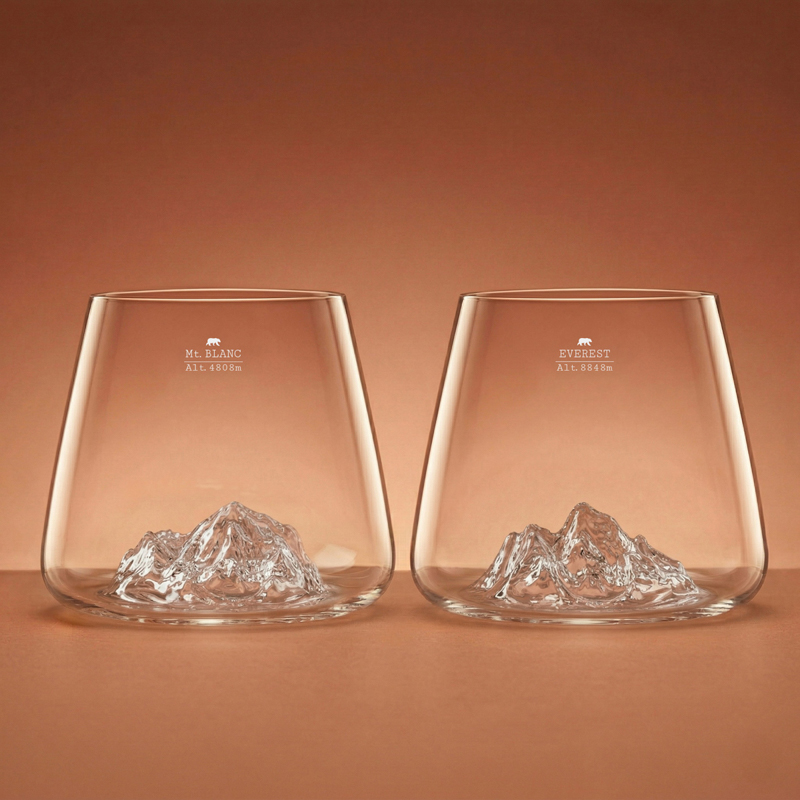 Set de 2 Verres liqueur / whisky TOPOGRAPHIC
