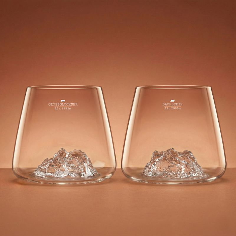 Set de 2 Verres liqueur / whisky TOPOGRAPHIC