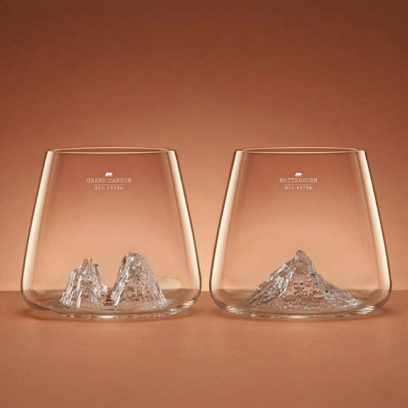 Set de 2 Verres liqueur / whisky TOPOGRAPHIC