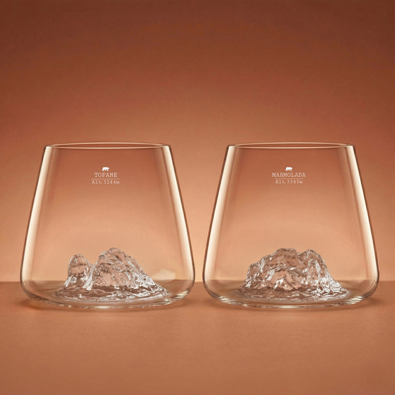 Set de 2 Verres liqueur / whisky TOPOGRAPHIC