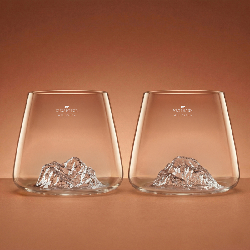 Set de 2 Verres liqueur / whisky TOPOGRAPHIC